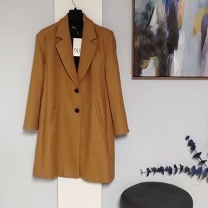 Zara Wool Camel Coat
